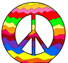 Dibujo Símbolo de la paz pintado por jahairaaa