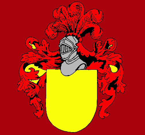 Escudo de armas y casco