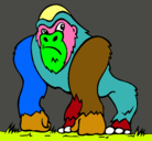 Dibujo Gorila pintado por mapicusco