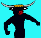 Dibujo Cabeza de búfalo pintado por wences