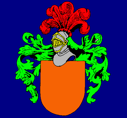 Escudo de armas y casco