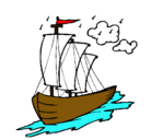 Dibujo Barco velero pintado por columbus1