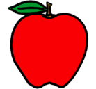 Dibujo manzana pintado por apple