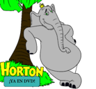 Dibujo Horton pintado por esteban