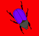 Dibujo Escarabajo pintado por chiara