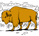 Dibujo Búfalo  pintado por teepes