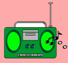 Dibujo Radio cassette 2 pintado por martinedu