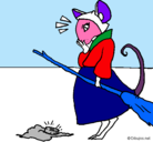 Dibujo La ratita presumida 2 pintado por Esperanza