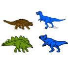 Dibujo Dinosaurios de tierra pintado por Bryan
