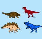 Dibujo Dinosaurios de tierra pintado por CHE