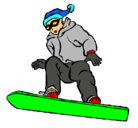Dibujo Snowboard pintado por dani1010101010