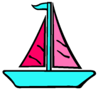 Dibujo Barco velero pintado por maria