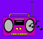 Dibujo Radio cassette 2 pintado por michell64