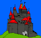 Dibujo Castillo medieval pintado por armand
