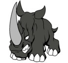 Dibujo Rinoceronte II pintado por lucas