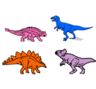 Dibujo Dinosaurios de tierra pintado por samuel