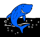 Dibujo Tiburón pintado por edison
