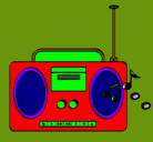 Dibujo Radio cassette 2 pintado por emmanuel