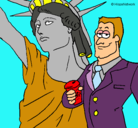 Dibujo Estados Unidos de América pintado por mayra
