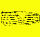 Dibujo Mazorca de maíz pintado por karla