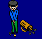 Dibujo Jugador de golf II pintado por conchita