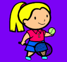 Dibujo Chica tenista pintado por SARITA