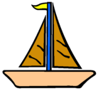 Dibujo Barco velero pintado por rogelio