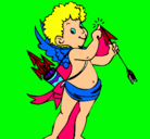 Dibujo Cupido pintado por andreinamontero