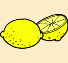 Dibujo limón pintado por Laura