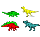 Dibujo Dinosaurios de tierra pintado por taran