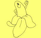 Dibujo Banana pintado por magm