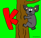 Dibujo Koala pintado por xD