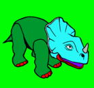 Dibujo Triceratops II pintado por adriana