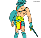 Dibujo Gladiador pintado por camilomolina