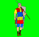 Dibujo Soldado romano pintado por DANIEL
