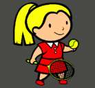 Dibujo Chica tenista pintado por alejandra