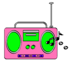 Dibujo Radio cassette 2 pintado por MARIAALEJANDRAYUSUNGUAI