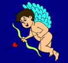 Dibujo Cupido con grandes alas pintado por NATALI