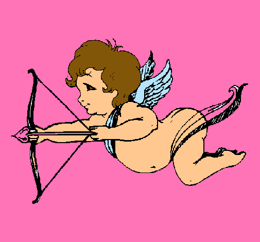 Cupido volando