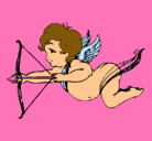 Dibujo Cupido volando pintado por ignacio