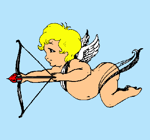 Cupido volando