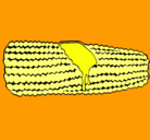 Dibujo Mazorca de maíz pintado por chocleigton