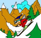 Dibujo Esquiador pintado por arnau