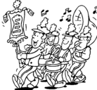 Dibujo Banda de música pintado por phosi