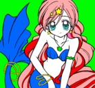 Dibujo Sirena pintado por Anime