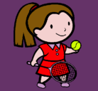 Dibujo Chica tenista pintado por Jenni