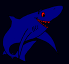 Dibujo Tiburón alegre pintado por cesar