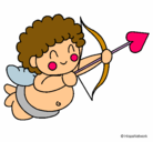 Dibujo Cupido pintado por Serrabichi