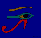Dibujo Ojo Horus pintado por jorgearturo