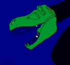 Dibujo Esqueleto tiranosaurio rex pintado por JAIME